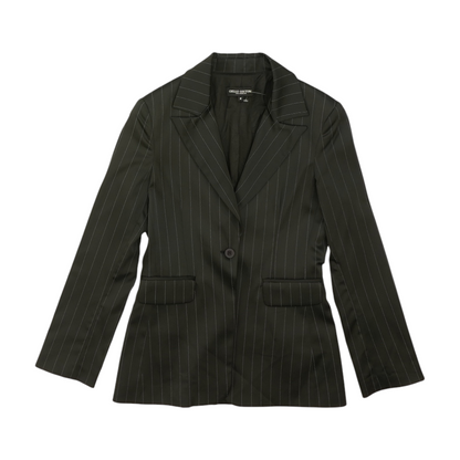 Black Striped Blazer