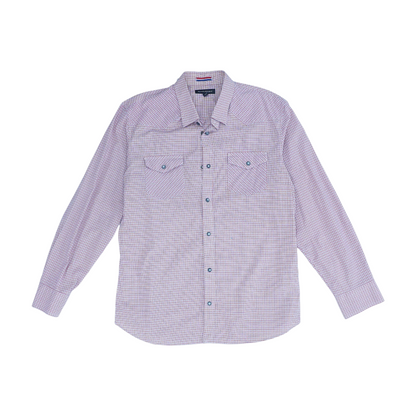 Red Plaid Long Sleeve Button Down