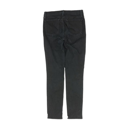 Black Solid Skinny Leg Jeans