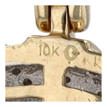 1/2 ctw 10K Two-Tone Gold Diamond Pendant – Image 3