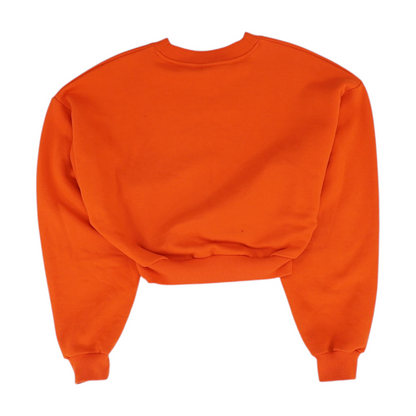 Red Solid Sweatshirt Pullover