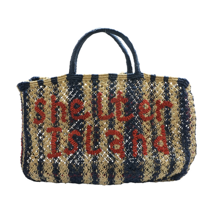 Striped Jute Bag