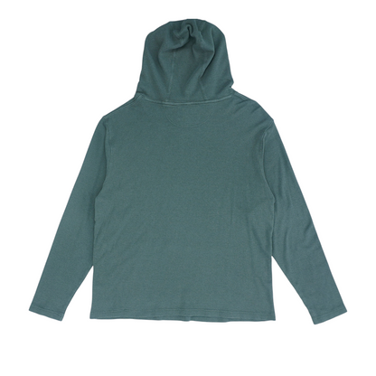 Green Solid Hoodie Pullover