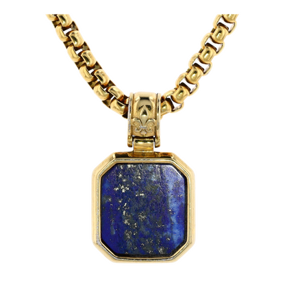 Costume Lapis Lazuli Pendant Necklace