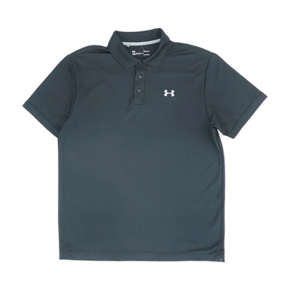 Black Solid Short Sleeve Polo