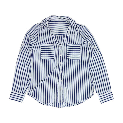 White Striped Blouse