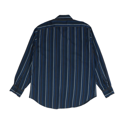 Blue Striped Long Sleeve Button Down
