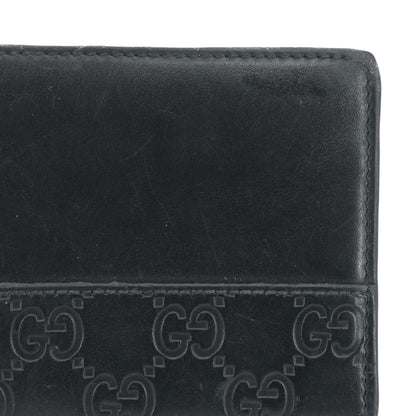 Black Guccissima Leather Bifold Wallet