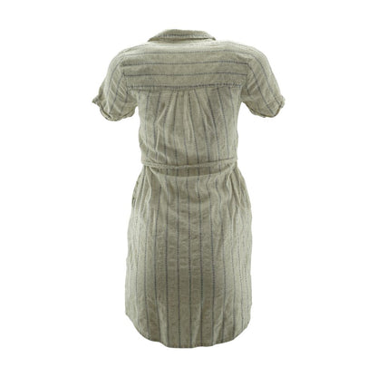 Gray Striped Mini Dress