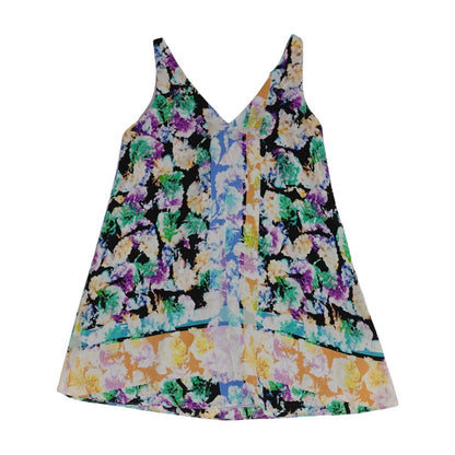 Multi Graphic Sleeveless Blouse