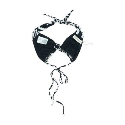 Black Abstract Swim Top