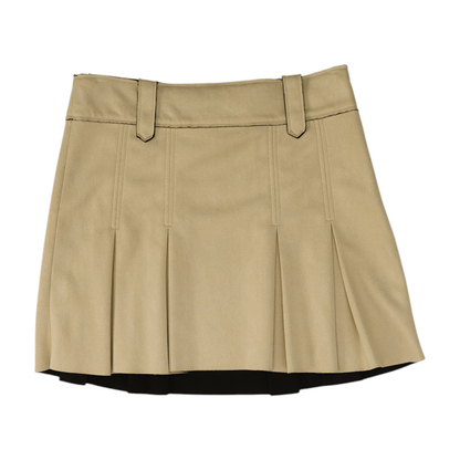 Beige Mini Skirt