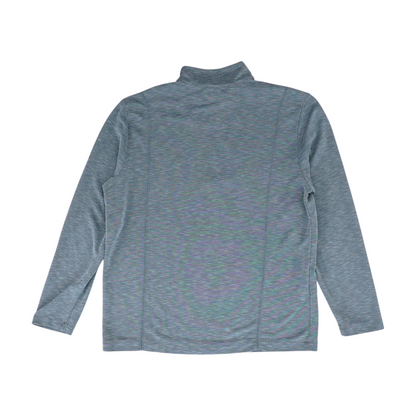 Gray Solid 1/4 Zip Pullover