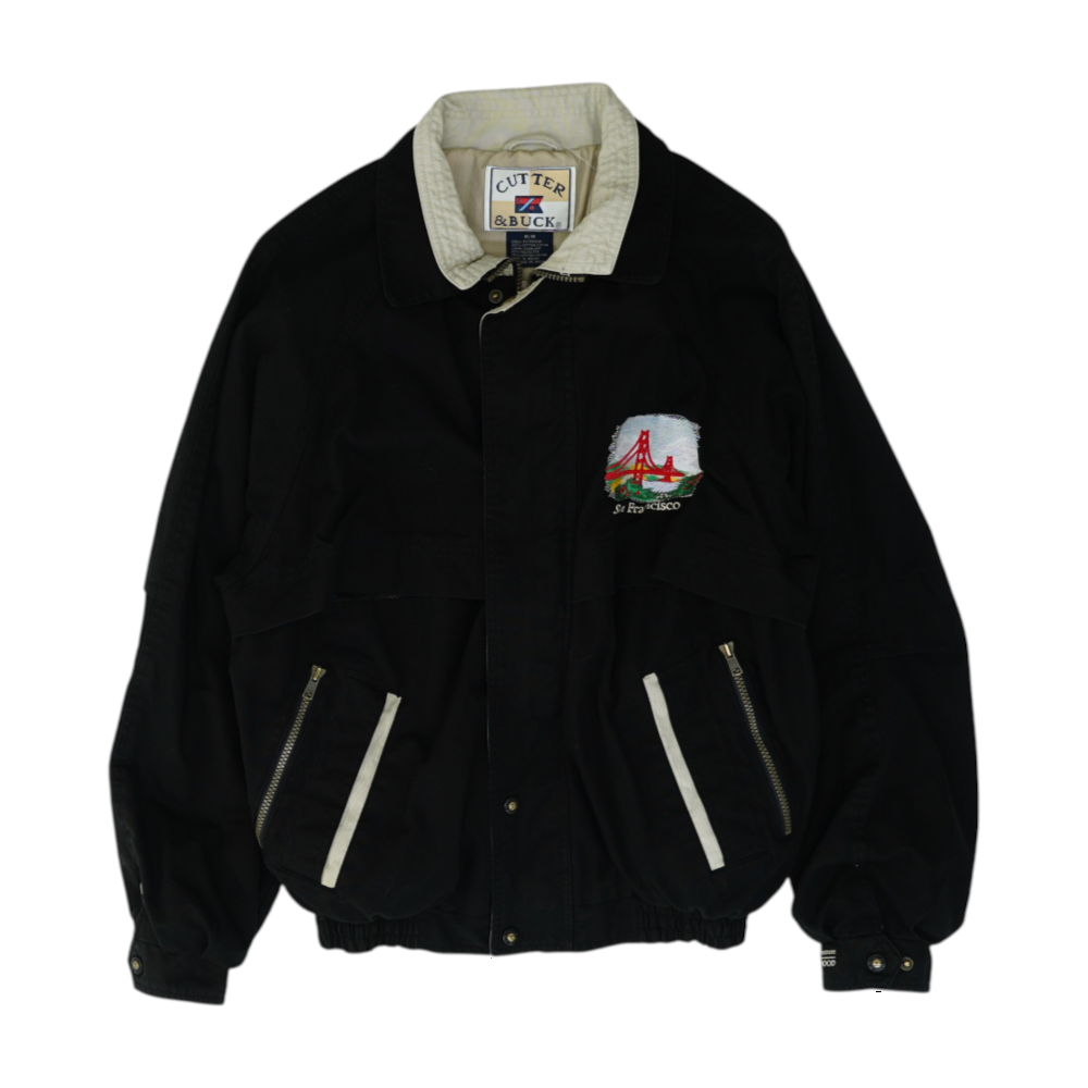 Black Color Block Jacket