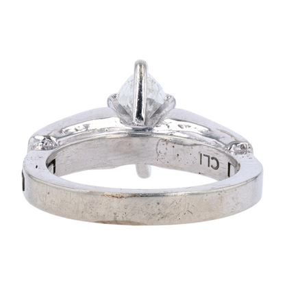 1 1/3 ctw 14K White Gold Diamond Engagement Ring