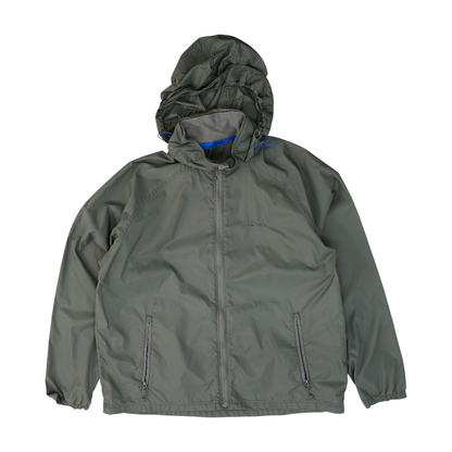 Gray Solid Rain Jacket