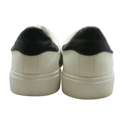 White Low-Top Athletic Shoes
