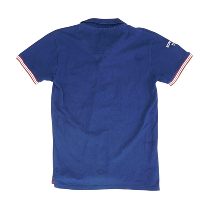 Navy Solid Short Sleeve Polo