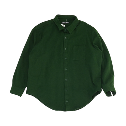 Green Flannel Button Down