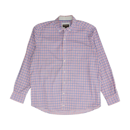 Pink Check Long Sleeve Button Down