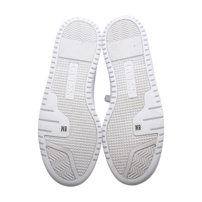 White Low-Top Athletic Shoes