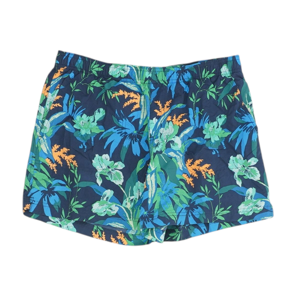 Navy Tropical Swim Bottom