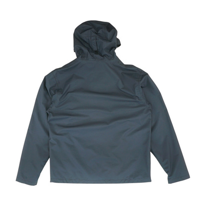 Navy Solid Rain Jacket