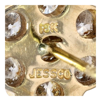 3/4 ctw 18K Yellow Gold Diamond Stud Earring