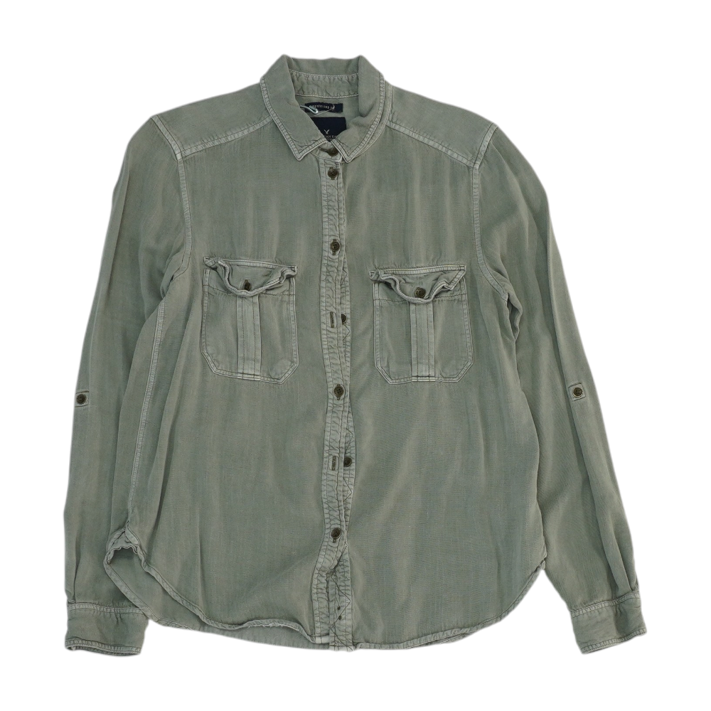 Gray Button Down