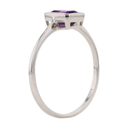 1/2 ctw Sterling Silver Amethyst Fashion Ring