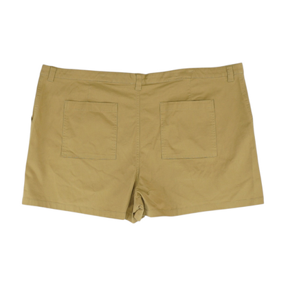 Khaki Plus Solid Chino Shorts