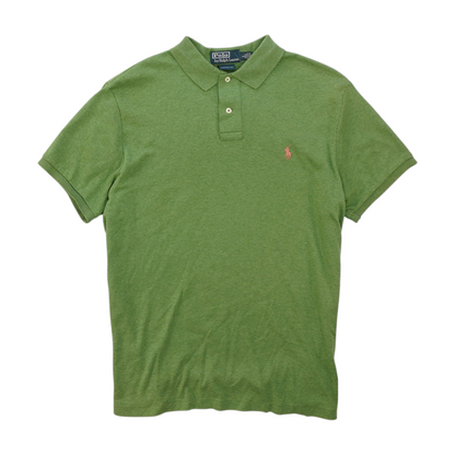 Green Solid Short Sleeve Polo