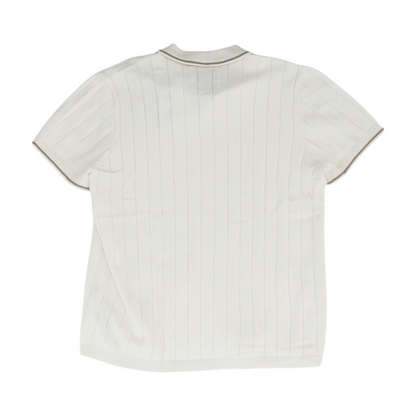 White Short Sleeve Polo