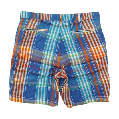 Multi Plaid Chino Shorts