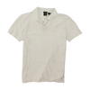 White Solid Short Sleeve Polo