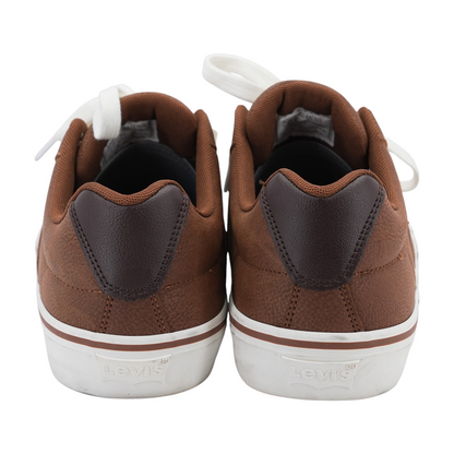 Brown Lace-Up Casual Shoes