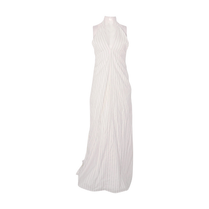 Ivory Striped Maxi Dress