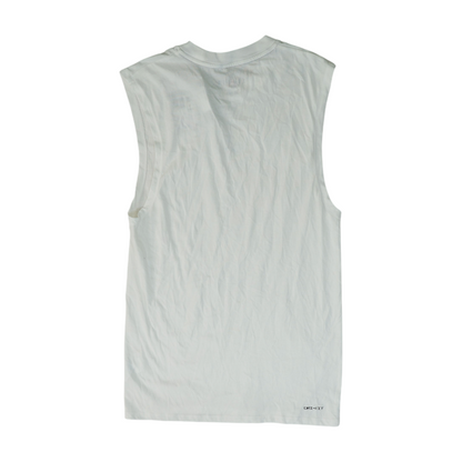 White Solid Active Tank
