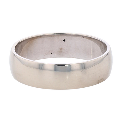 10K White Gold Band Ring