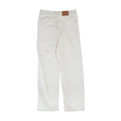 Cream Straight Jeans