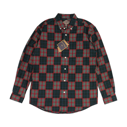 Multi Plaid Long Sleeve Button Down