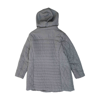 Gray Plus Size Solid Coat