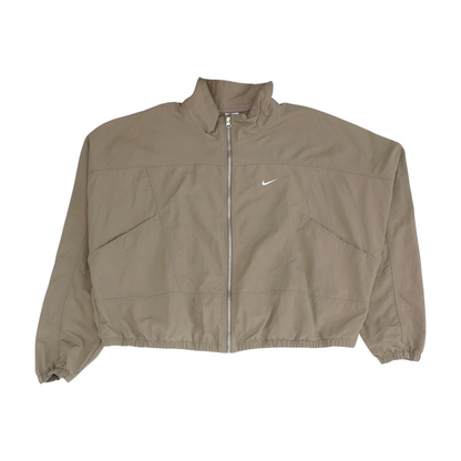 Tan Plus Size Solid Active Jacket