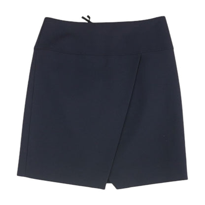 Navy Solid Mini Skirt