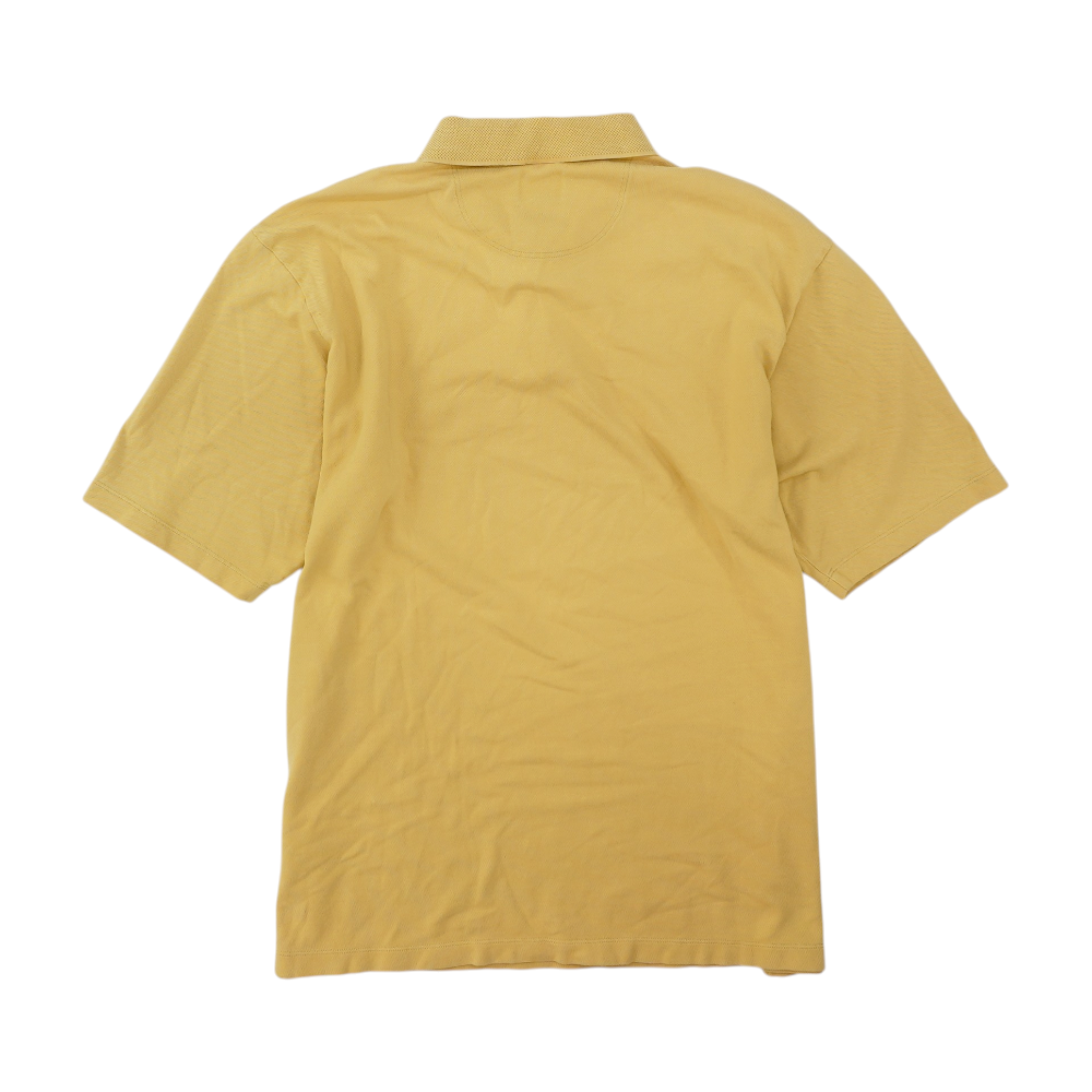 Yellow Solid Short Sleeve Polo