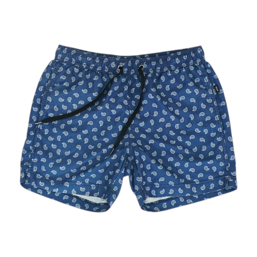 Blue Paisley Swim Bottom
