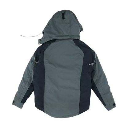 Gray Color Block Jacket