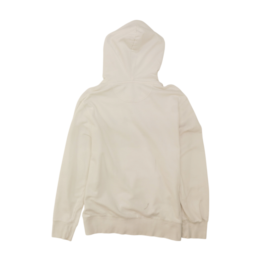 White Solid Hoodie Pullover