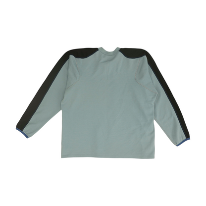 Blue Color Block Sweatshirt Pullover