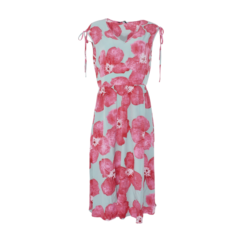 Green Floral Midi Dress